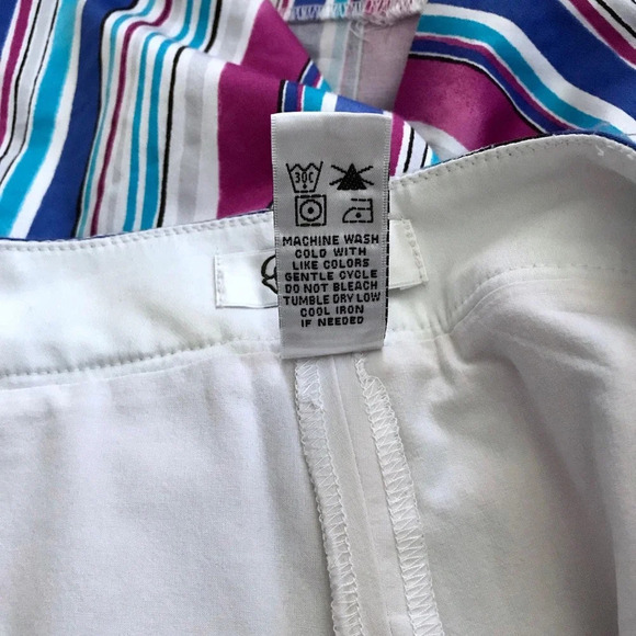 Greg Norman Striped Skort Women 8 - Picture 9 of 10